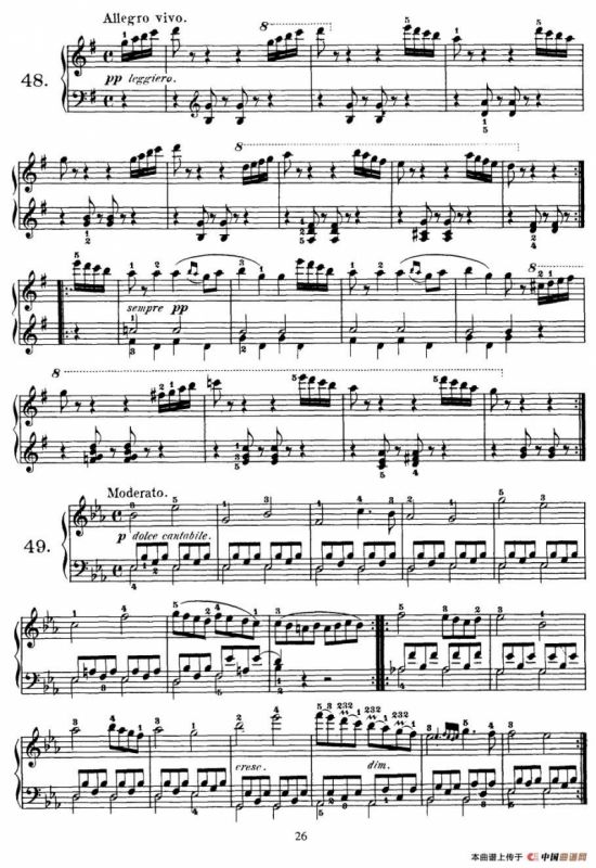 Czerny - 100 Progressive Studies Op.139（47—57）