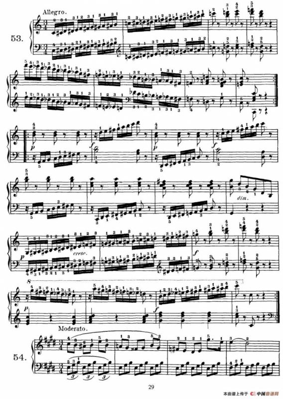 Czerny - 100 Progressive Studies Op.139（47—57）