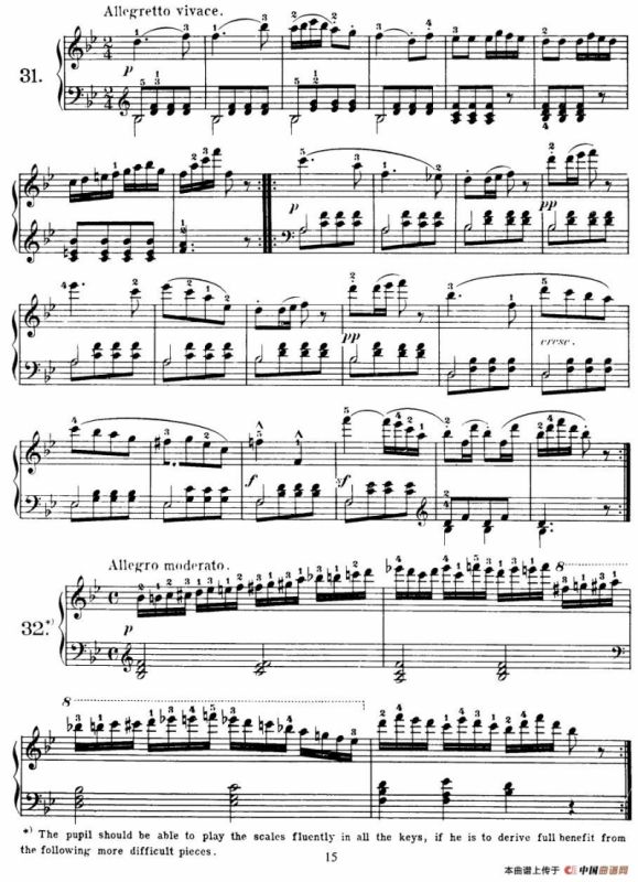 Czerny - 100 Progressive Studies Op.139（22—36）