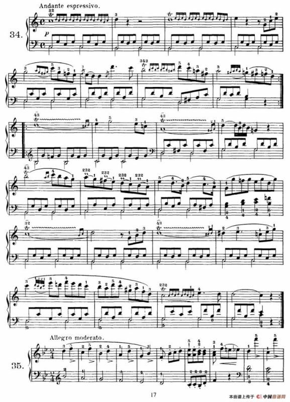 Czerny - 100 Progressive Studies Op.139（22—36）