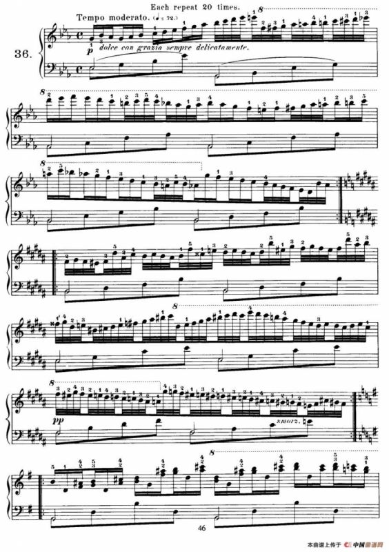 Czerny - 40 Daily Exerci Op.337（35—40）（40首日常训练曲）