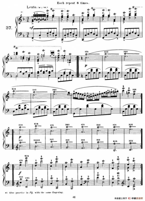 Czerny - 40 Daily Exerci Op.337（35—40）（40首日常训练曲）