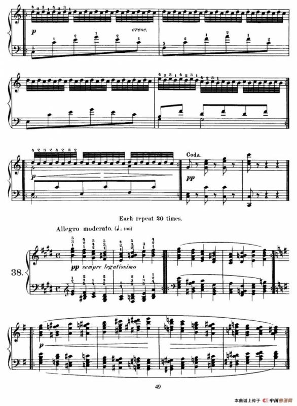 Czerny - 40 Daily Exerci Op.337（35—40）（40首日常训练曲）