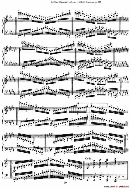 Czerny - 40 Daily Exerci Op.337（31—35）（40首日常训练曲）