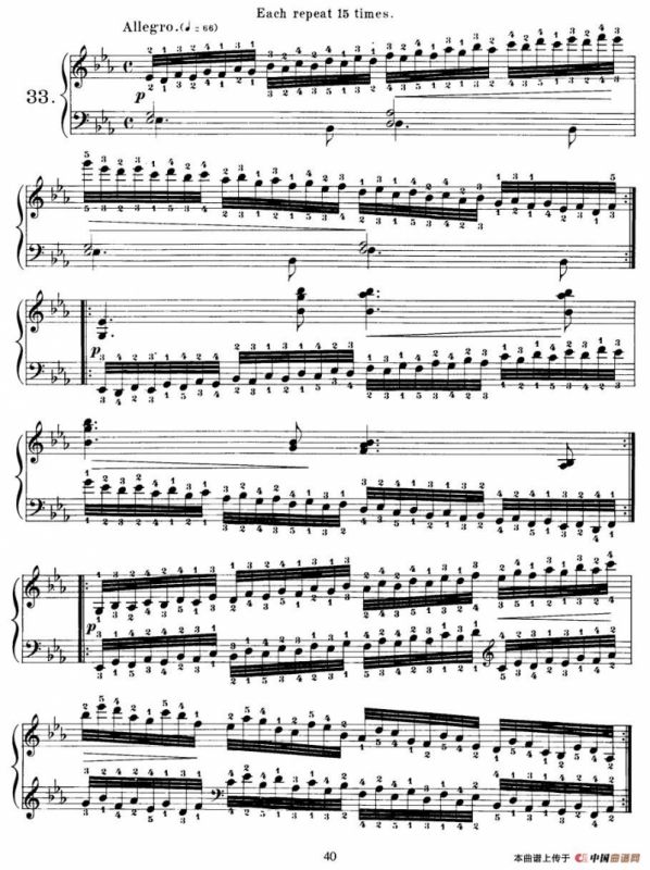 Czerny - 40 Daily Exerci Op.337（31—35）（40首日常训练曲）