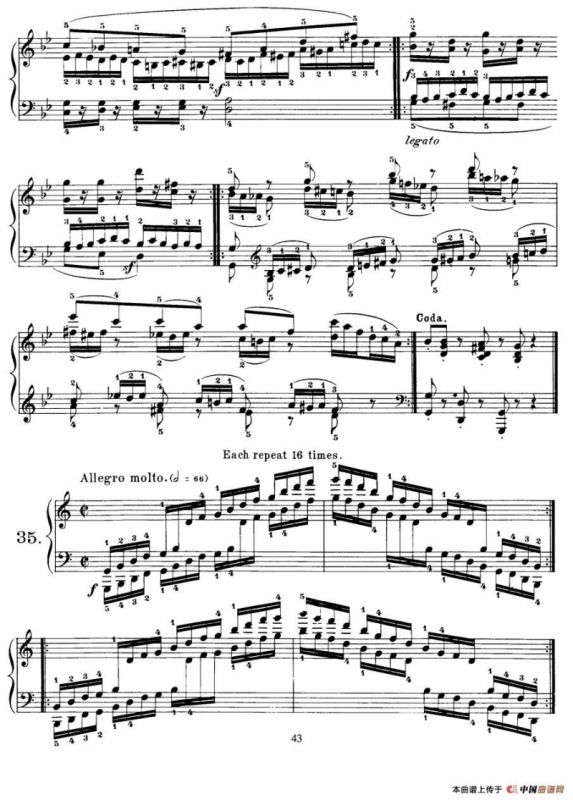 Czerny - 40 Daily Exerci Op.337（31—35）（40首日常训练曲）