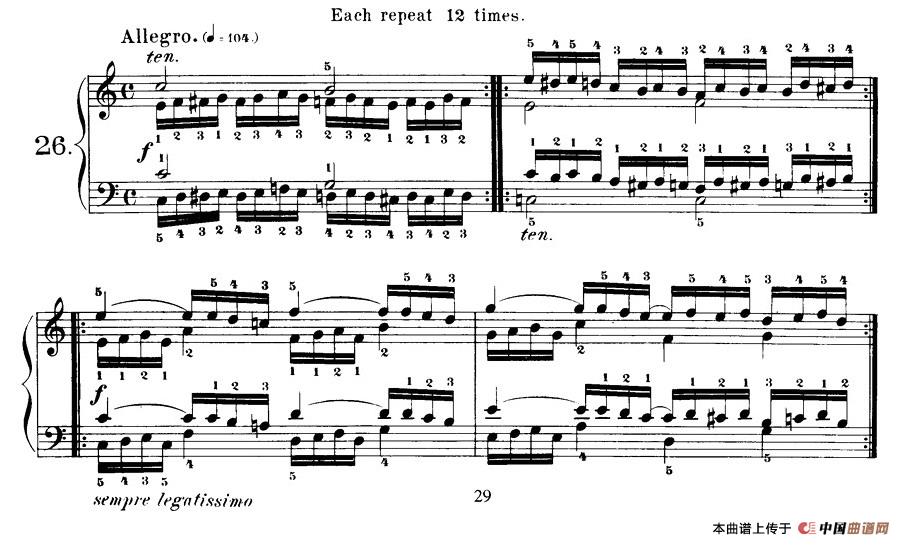 Czerny - 40 Daily Exerci Op.337（25—30）（40首日常训练曲）
