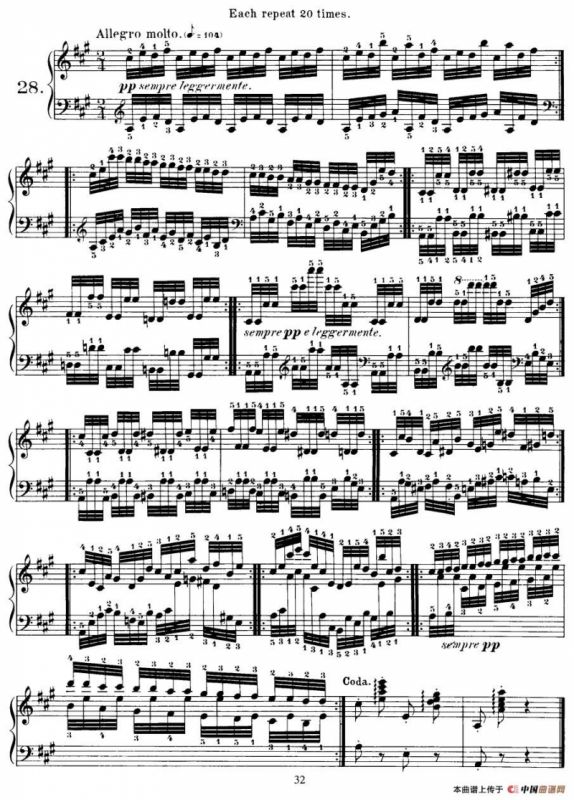 Czerny - 40 Daily Exerci Op.337（25—30）（40首日常训练曲）