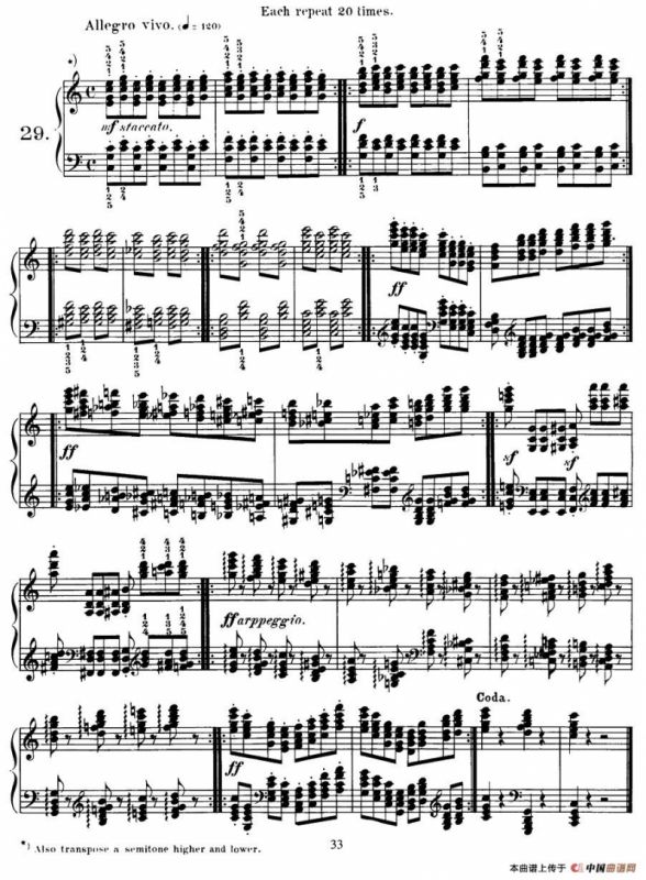 Czerny - 40 Daily Exerci Op.337（25—30）（40首日常训练曲）