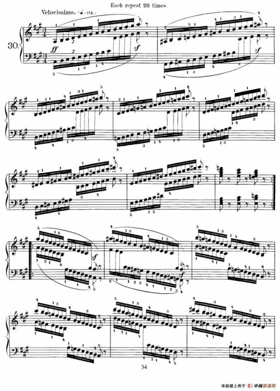 Czerny - 40 Daily Exerci Op.337（25—30）（40首日常训练曲）