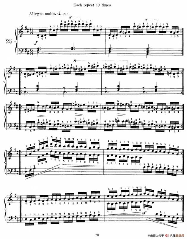 Czerny - 40 Daily Exerci Op.337（20—25）（40首日常训练曲）