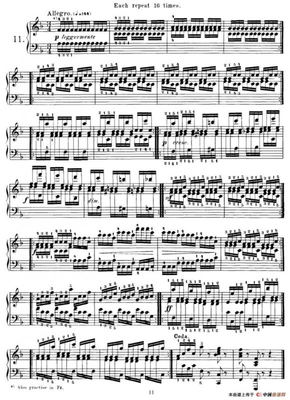 Czerny - 40 Daily Exerci Op.337（11—15）（40首日常训练曲）