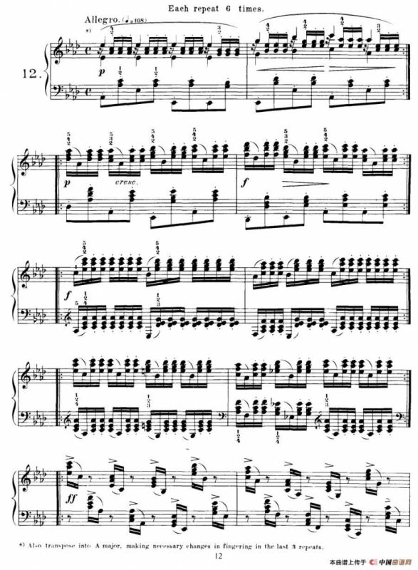 Czerny - 40 Daily Exerci Op.337（11—15）（40首日常训练曲）