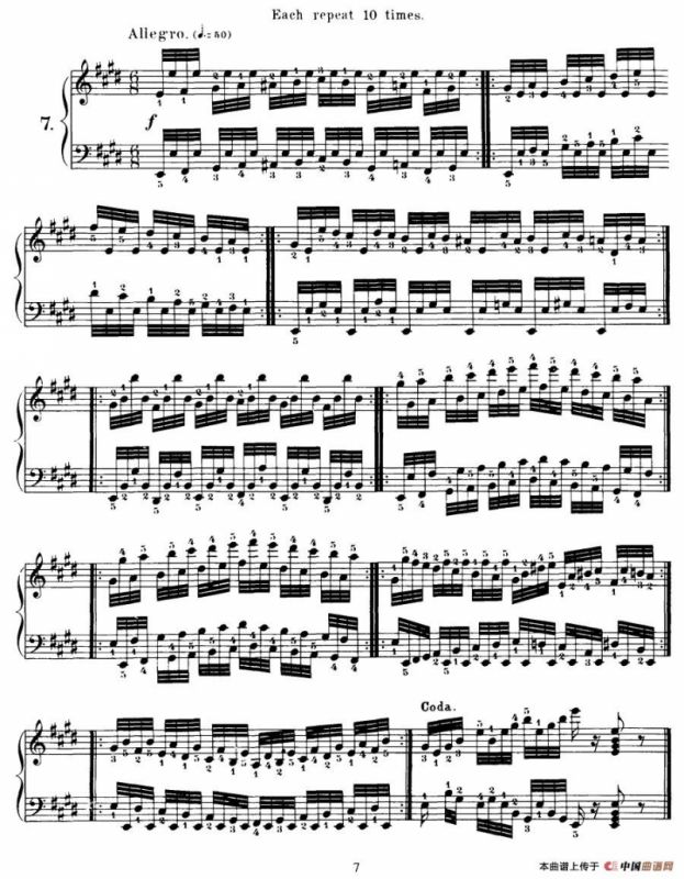 Czerny - 40 Daily Exerci Op.337（6—10）（40首日常训练曲）