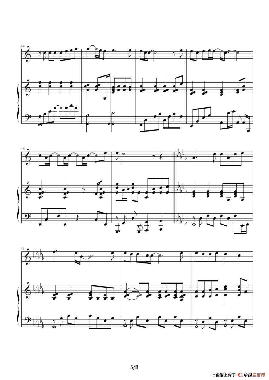 枫（伴奏谱、05895464 记谱制谱版）