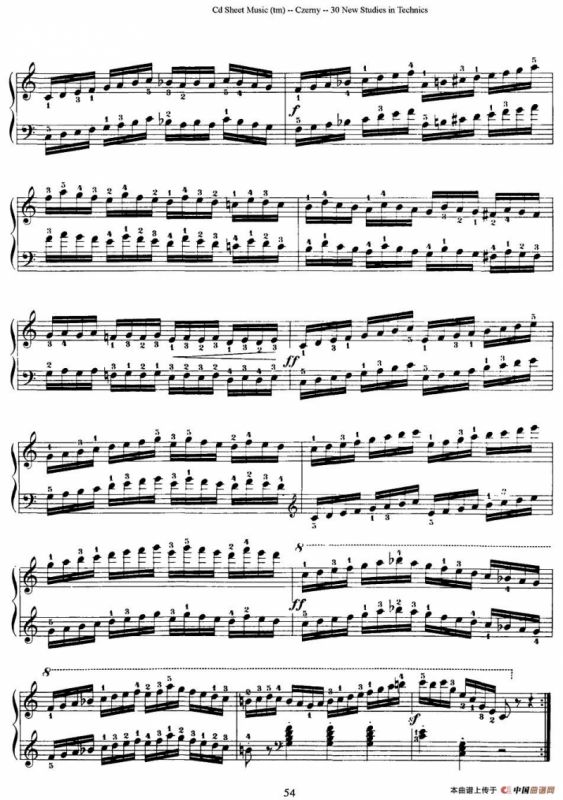 Czerny - 30 New Studies - 30（车尔尼Op849 - 30首练习曲）