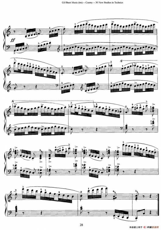 Czerny - 30 New Studies - 16（车尔尼Op849 - 30首练习曲）