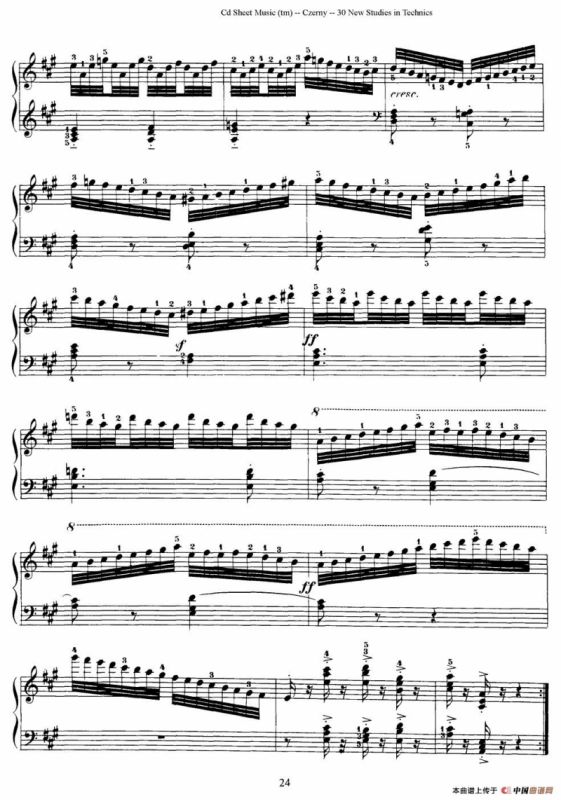Czerny - 30 New Studies - 14（车尔尼Op849 - 30首练习曲）