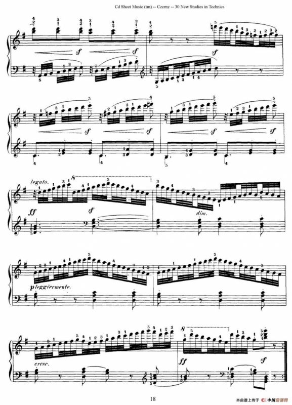 Czerny - 30 New Studies - 11（车尔尼Op849 - 30首练习曲）