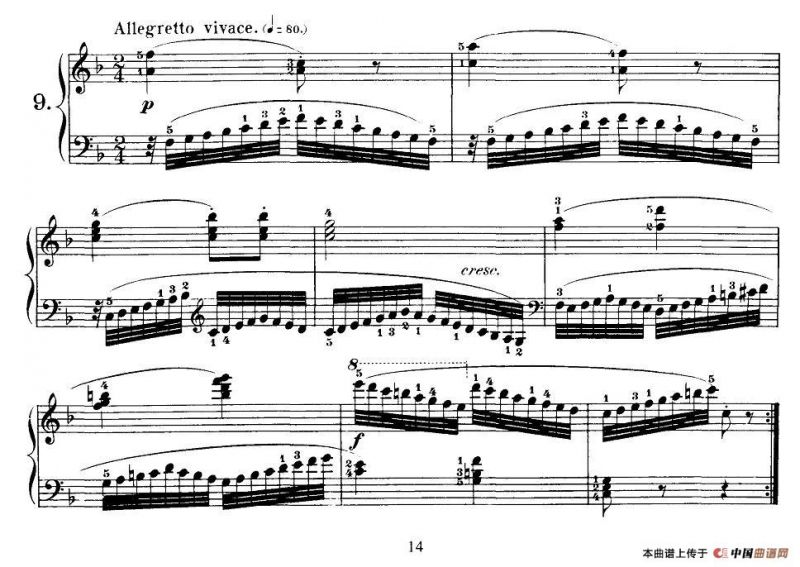 Czerny - 30 New Studies - 9（车尔尼Op849 - 30首练习曲）