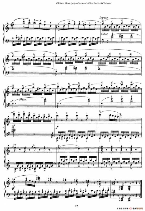 Czerny - 30 New Studies - 7（车尔尼Op849 - 30首练习曲）