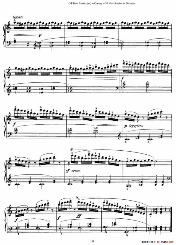 Czerny - 30 New Studies - 6（车尔尼Op849 - 30首练习曲）