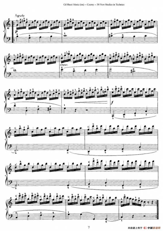 Czerny - 30 New Studies - 4（车尔尼Op849 - 30首练习曲）