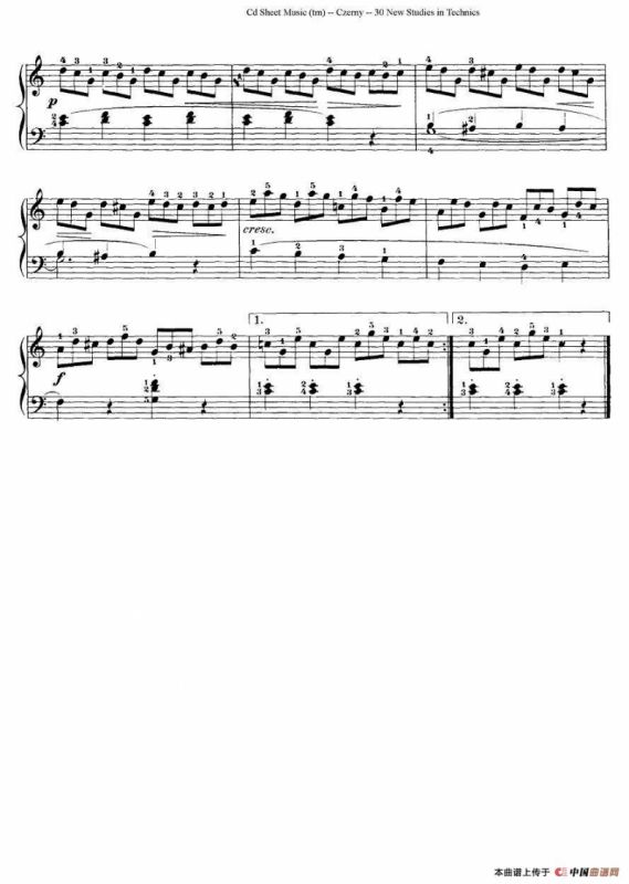 Czerny - 30 New Studies - 3（车尔尼Op849 - 30首练习曲）