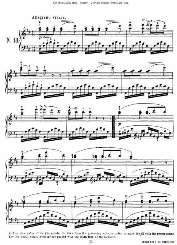 Czerny - 24 Piano Studie（17—24）（车尔尼 - 24首钢琴练习曲）