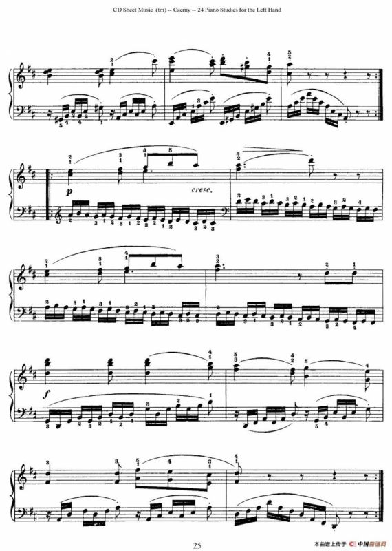 Czerny - 24 Piano Studie（17—24）（车尔尼 - 24首钢琴练习曲）