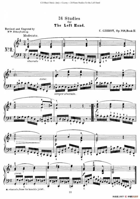 Czerny - 24 Piano Studie（8—16）（车尔尼 - 24首钢琴练习曲）