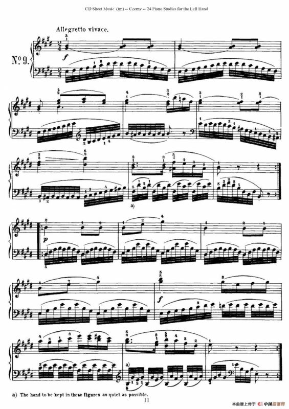 Czerny - 24 Piano Studie（8—16）（车尔尼 - 24首钢琴练习曲）