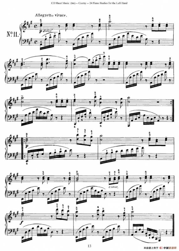 Czerny - 24 Piano Studie（8—16）（车尔尼 - 24首钢琴练习曲）