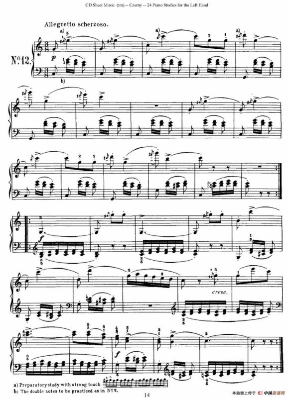 Czerny - 24 Piano Studie（8—16）（车尔尼 - 24首钢琴练习曲）