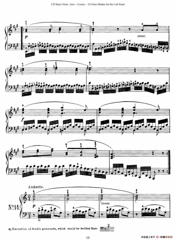 Czerny - 24 Piano Studie（8—16）（车尔尼 - 24首钢琴练习曲）