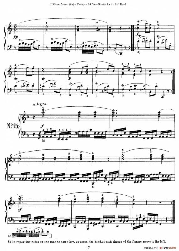 Czerny - 24 Piano Studie（8—16）（车尔尼 - 24首钢琴练习曲）