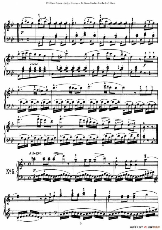Czerny - 24 Piano Studie（1—7）（车尔尼 - 24首钢琴练习曲）