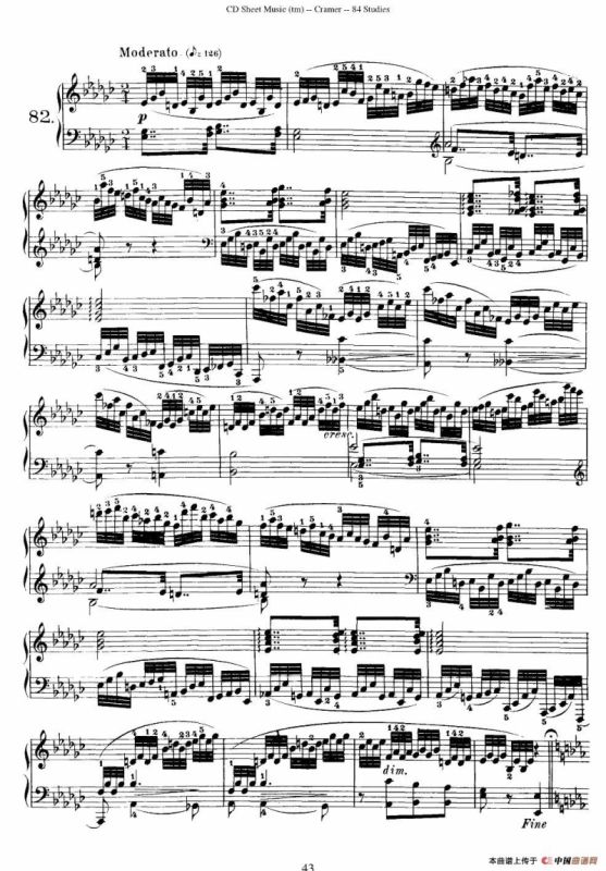 Cramer - 84 exercices（81—84）（克拉莫84首钢琴练习曲）