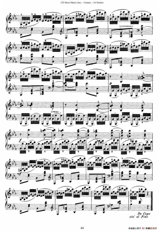 Cramer - 84 exercices（81—84）（克拉莫84首钢琴练习曲）
