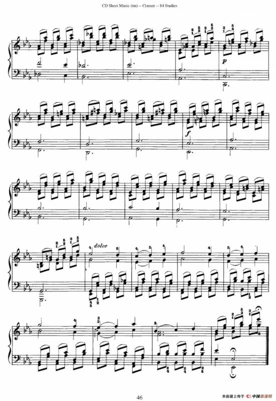 Cramer - 84 exercices（81—84）（克拉莫84首钢琴练习曲）