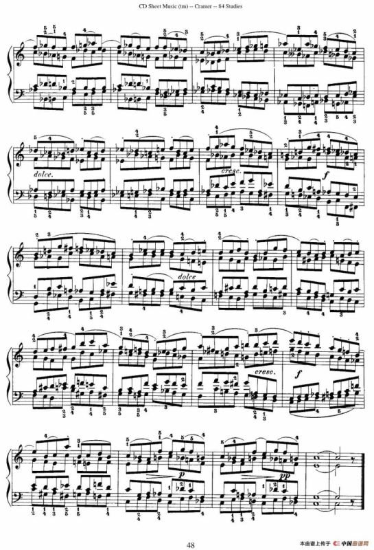 Cramer - 84 exercices（81—84）（克拉莫84首钢琴练习曲）