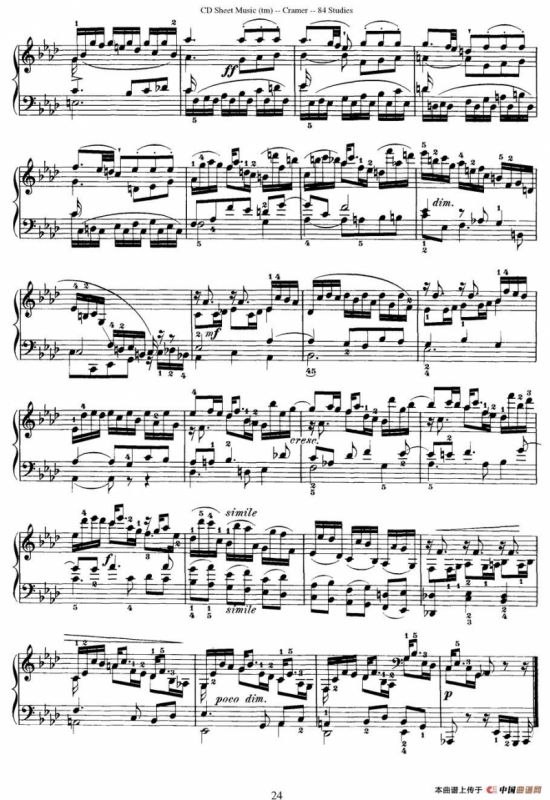 Cramer - 84 exercices（71—75）（克拉莫84首钢琴练习曲）