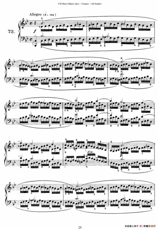 Cramer - 84 exercices（71—75）（克拉莫84首钢琴练习曲）