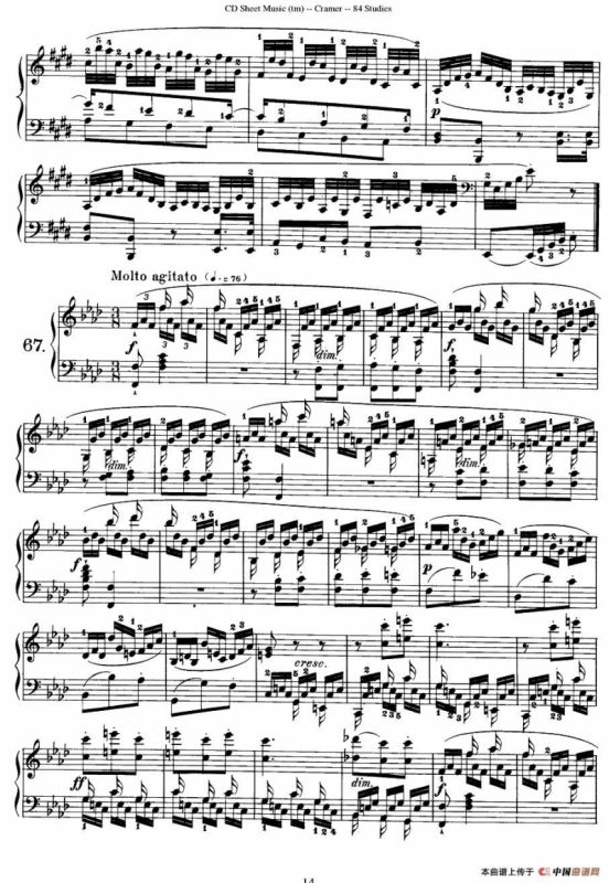 Cramer - 84 exercices（66—70）（克拉莫84首钢琴练习曲）