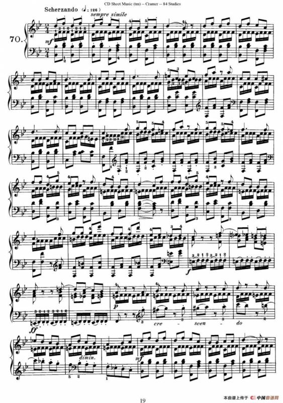 Cramer - 84 exercices（66—70）（克拉莫84首钢琴练习曲）