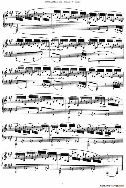 Cramer - 84 exercices（61—65）（克拉莫84首钢琴练习曲）