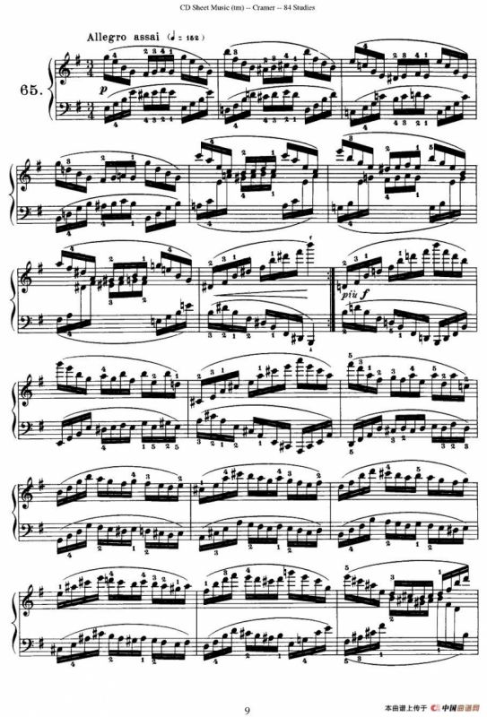 Cramer - 84 exercices（61—65）（克拉莫84首钢琴练习曲）