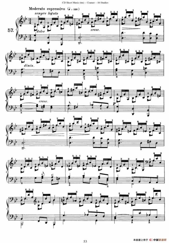 Cramer - 84 exercices（56—60）（克拉莫84首钢琴练习曲）