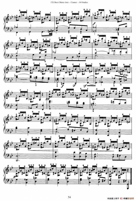Cramer - 84 exercices（56—60）（克拉莫84首钢琴练习曲）
