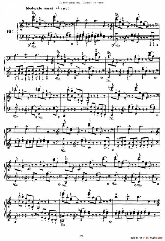 Cramer - 84 exercices（56—60）（克拉莫84首钢琴练习曲）